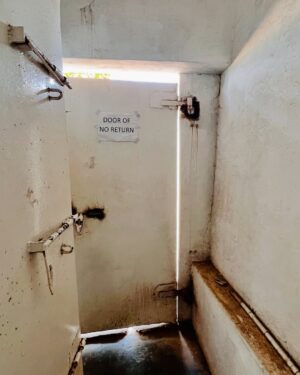 Kiki Omeili Instagram - Last slide is really chilling. 
You imagine how things were during the times of slavery. 
The “Door of no return” literally means that once you pass that door and get on the slave ships, you were leaving everything behind never to return. 
Chilling, Chilling stuff. 
The Osu Castle, which was initially a slave depot where slaves we’re kept in dungeons before being transported, later became the seat of government and many years later, in 2017, became a tourist attraction. It is featured on the 50 Cedis note. 

#OsuCastle
#KwameNkrumahMemorialPark
#Accra
#Ghana
#KikisWanderlust