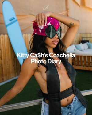 Kitty Cash Instagram - Meowww🐈‍⬛⁠
⁠
Coachella might be done, but we’re still not over @kittycash’s set at @thedolab’s 20th anniversary and at @gvsurfclub. Tap the link in bio to step into her full desert diary.⁠
⁠
#KittyCa$h #CRFashionBook