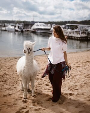 Klaudia Halejcio Instagram - 🦙 Te cudowne alpaki mają w sobie coś magicznego — wystarczy chwila w ich towarzystwie, by poczuć spokój, ciepło i uśmiech 🥰✨

@iwona.stomska.fotografia 📸