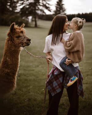 Klaudia Halejcio Instagram - 🦙 Te cudowne alpaki mają w sobie coś magicznego — wystarczy chwila w ich towarzystwie, by poczuć spokój, ciepło i uśmiech 🥰✨

@iwona.stomska.fotografia 📸
