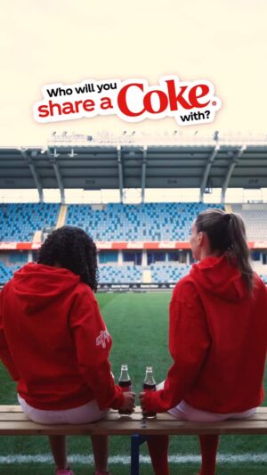 Kosovare Asllani Instagram - In paid collaboration with @cocacola_sverige 
Share a Coke is back! And what better way to celebrate than by sharing a Coke with your loved ones — or why not your teammate?
Look out for names and nicknames on bottles and cans in stores now! ❤️ #ShareACoke