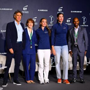 Kosovare Asllani Instagram - Really enjoyed taking part in the @laureussport panel discussion - Sport as a catalyst for a better World today together with retired Spanish tennis player Garbiñe Murguza, EY Alicia Rubí, Madrid open president Gerard Tsobanian and amazing Laureus Sport for Good nominee Kick4Life Motlatsi Nkhahle. 💙