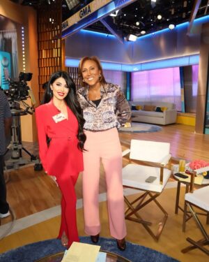 Leyla Milani Instagram - So honored to be invited by @goodmorningamerica @gmadeals for a special Mother’s Day segment featuring @hairtamin ❤️ Shop the deals now at https://gmadeals.com Thank you @toryjohnson for having me!