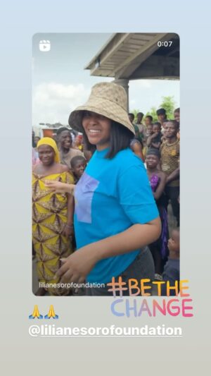 Lilian Esoro Instagram - The smiles on their faces are enough for me 🙏🙏

To yearn to leave permanent smiles on their faces, build their self worth and create an avenue for sustainability is reason I started this Foundation!! 
@lilianesorofoundation