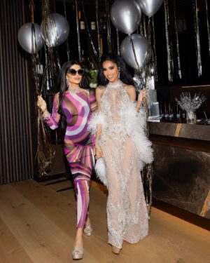 Lilly Ghalichi Instagram - Peace, Love and Pucci 🪩 a look inside at some of my beautiful friends at the Pucci Disco🕺
🪩 It was so special to have my daughter there for the first time! I love that she’s becoming my best friend.

Event: @detailsbyhaleh 
Dress: @waltercollection 
Flowers: @dushanflowers 
Cake: @maisondelafork 
Custom Signs: @glamsignia 
Photos: @victoriasirakovaphotographer