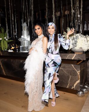 Lilly Ghalichi Instagram - Peace, Love and Pucci 🪩 a look inside at some of my beautiful friends at the Pucci Disco🕺
🪩 It was so special to have my daughter there for the first time! I love that she’s becoming my best friend.

Event: @detailsbyhaleh 
Dress: @waltercollection 
Flowers: @dushanflowers 
Cake: @maisondelafork 
Custom Signs: @glamsignia 
Photos: @victoriasirakovaphotographer