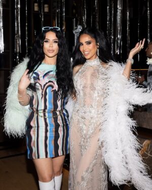 Lilly Ghalichi Instagram - Peace, Love and Pucci 🪩 a look inside at some of my beautiful friends at the Pucci Disco🕺
🪩 It was so special to have my daughter there for the first time! I love that she’s becoming my best friend.

Event: @detailsbyhaleh 
Dress: @waltercollection 
Flowers: @dushanflowers 
Cake: @maisondelafork 
Custom Signs: @glamsignia 
Photos: @victoriasirakovaphotographer