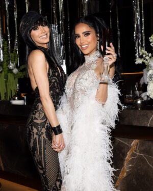 Lilly Ghalichi Instagram - Peace, Love and Pucci 🪩 a look inside at some of my beautiful friends at the Pucci Disco🕺
🪩 It was so special to have my daughter there for the first time! I love that she’s becoming my best friend.

Event: @detailsbyhaleh 
Dress: @waltercollection 
Flowers: @dushanflowers 
Cake: @maisondelafork 
Custom Signs: @glamsignia 
Photos: @victoriasirakovaphotographer