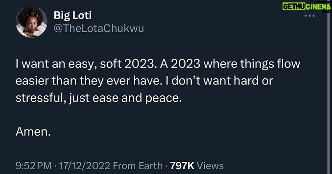 Lota Chukwu - 734 Likes - My 2023 prayer worked so well, I had to do it again in 2024. ❤️