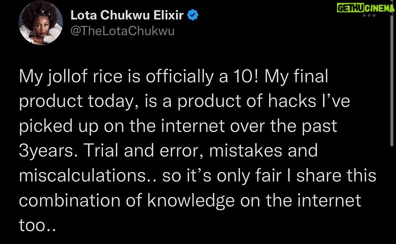 Lota Chukwu - 14.1K Likes - The only thing I enjoy more than learning is teaching… so here y’all go! You welcome.
Also, merry Christmas.
