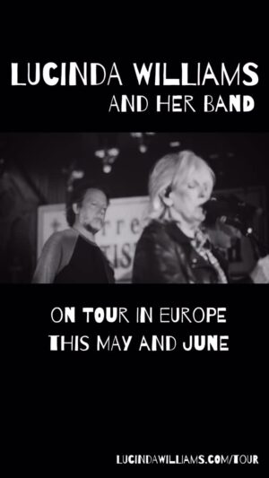 Lucinda Williams Instagram - RECLAIM YOUR JOY ❤️‍🔥

with Lucinda Williams and her band,
this May and June in Europe! 

7 MAY • @vegacph 
8 MAY • @vaerket.dk 
10 MAY • @westcoastcountryfestival 
12 MAY • @nalenstockholm 
19 JUNE • @sala_apolo 
20 JUNE • @azkenarockfest 
21 JUNE • @salalariviera 
24 JUNE • @letrianonparis 
26 JUNE • @muziekgebouwehv 
27 JUNE • @paradisoadam 
28 JUNE • @deoosterpoort