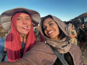 Madeleine Madden Instagram - And of course, the people who truly made the magic, our crew. 
It is the people you get to work with that is the  absolute joy of this job.

Whether it was 50 degree days in the desert or a frosty night shoot, our crew have always been in the trenches with us and gave their all. 

Regardless of what we were up against, their quality of work and care for us never faltered. 

@thewheeloftime  @primevideo 
#thewheeloftime