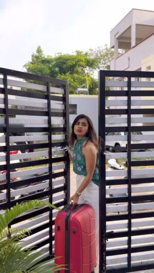 Madhu Gowda Instagram - Ending twist 😅 #nikhilnisha #madhugowda