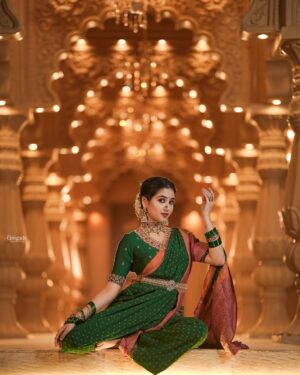 Malaika Vasupal Instagram - 💚

#viral #reel #tradtional #shoot