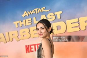 Maria Zhang Instagram - Avatar: The Last Airbender out on @netflix 2/22/2024 🪭 

Styling: @danielleandalix 
Hair & Makeup: @lynnlmakeup 
Dress: @gemymaalouf