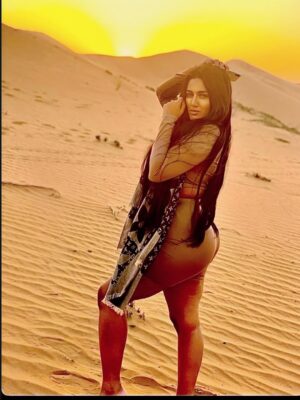 Mathira Instagram - Wanderlust and desert dust. 
Let’s be Dusty 
A Desert Fairy 🧚🏾‍♀️ #yolo #duskydawn #desertrose #mathira