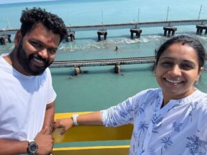 Meera Vasudevan Instagram - Rameshwaram delights: 
1) Pamban Bridge, APJ Kalam Memorial and Home
2) Stay at Residency Hotel, Rameshwaram 
3) Temples visited: 
Ramanathaswamy temple (Agni, 22 wells theertham)
Ramar Padam temple on the Gandanadana parvatam, Sakshi Hanuman temple 
Laxmaneshwar temple, Laxman theertham 
Panchamukhi Hanuman temple 
Ekantha Ramar temple, Amritha Vabi theertham
Kothandaramar temple
Thirupullani Sri Aadhi Jagannatha Perumal Temple 
#rameshwaram #rameshwaramtemples #historictemplesoframeshwaram #historictemples #meeravasudevan #meeravasudev #vipinputhiyankam #pambanbridge #firstweddingsnniversary #residencyrameswaram #residencyhotel #residencyhotelrameshwaram