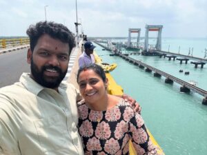 Meera Vasudevan Instagram - Rameshwaram delights: 
1) Pamban Bridge, APJ Kalam Memorial and Home
2) Stay at Residency Hotel, Rameshwaram 
3) Temples visited: 
Ramanathaswamy temple (Agni, 22 wells theertham)
Ramar Padam temple on the Gandanadana parvatam, Sakshi Hanuman temple 
Laxmaneshwar temple, Laxman theertham 
Panchamukhi Hanuman temple 
Ekantha Ramar temple, Amritha Vabi theertham
Kothandaramar temple
Thirupullani Sri Aadhi Jagannatha Perumal Temple 
#rameshwaram #rameshwaramtemples #historictemplesoframeshwaram #historictemples #meeravasudevan #meeravasudev #vipinputhiyankam #pambanbridge #firstweddingsnniversary #residencyrameswaram #residencyhotel #residencyhotelrameshwaram