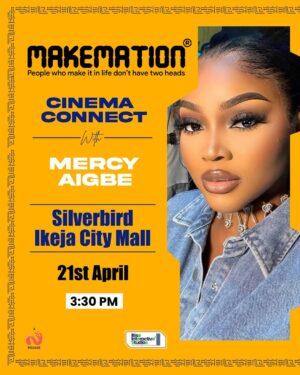 Mercy Aigbe Instagram - Hey People!!!!! 

Today I will be out for the block buster MAKEMATION!!!! This film is a must see! I was at the premiere and I was blown away!!! 

It’s one of its kind and I must watch for everyone!!!

Catch me @silverbirdcinemas Ikeja City Mall today!! 

Let’s watch this masterpiece together! Come out with your family and friends! You will love it 😍😍😍😍😍

I am also going to be giving out lots of goodies!!!!! 

See y’all in a bit!