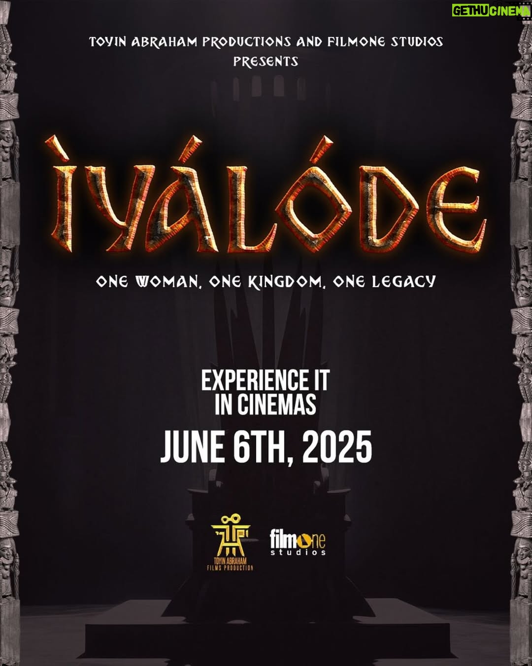 Mercy Aigbe - 12.9K Likes - Some women wear crowns. Some women build kingdoms.
IYALODE;One Woman. One Kingdom. One Legacy.
In cinemas June 6th..
#Anticipate