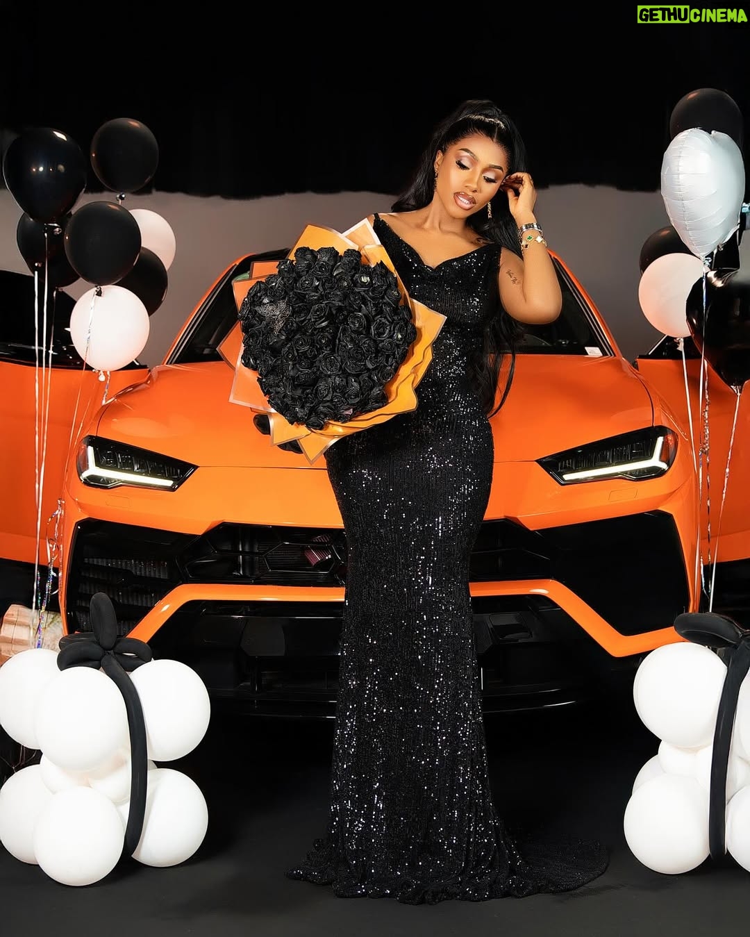 Mercy Eke - 167.4K Likes - I’m stubbornly blessed and victorious, it’s not a debate 🧡🧡 #LamboInALambo
Decor @itsthepicnic 🖤
📸 @bangraphy
Lamborghini sourced by @jbautos_machines 🔥