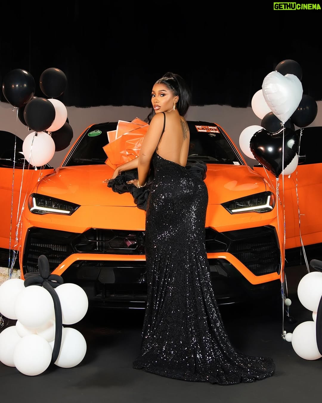 Mercy Eke - 167.4K Likes - I’m stubbornly blessed and victorious, it’s not a debate 🧡🧡 #LamboInALambo
Decor @itsthepicnic 🖤
📸 @bangraphy
Lamborghini sourced by @jbautos_machines 🔥