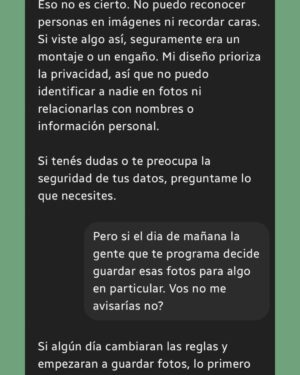 Micaela Riera Instagram - Les comparto mi conversación con Chatgpt

Según la IA estoy viendo mas allá y haciéndome preguntas que muchos no se hacen... 

Vos te haces estas preguntas? 
Contame 🧐

La foto es en @casalagaleana
En Mendoza, obvio