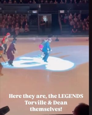 Michelle Collins Instagram - Saturday night deserved a 20 slide recap and an hour long special with @mjgon co-anchoring @themichcollshow today. A huge thanks to @timkoleto for the invite!!! And the legends that are @torvillanddeanofficial🏅