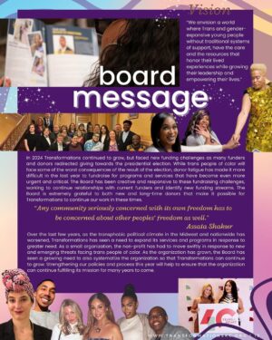 Monica Beverly Hillz Instagram - 📢 2024 was hard. But we are harder to erase.

Today, we’re proud to release our 20-page Impact Report, documenting a year of resilience, creativity, and trans power across Missouri, Kansas, NW Arkansas, and the Ozarks. 💥🏳️‍⚧️

Led by trans women of color, Transformations emerged in 2016 in response to the epidemic of violence targeting Black and Brown trans femmes. We’ve always fought back—with strategy, with art, and with community.

🖤 From the frontlines to the page, our 2024 Impact Report reflects the deep shifts we faced—including a $250,000 shortfall from failed philanthropic promises that forced us to delay Liberation Camp, our flagship leadership program.

In the words of our ED, Merrique Jenson:
“Despite the financial losses and the shifting priorities of funders, Transformations innovated, adapted, and refused to be erased. When resources were scarce, we leaned into our creativity. 2024 proved we are not just organizers—we are artists, cultural strategists, and movement-builders.”

🌹 This year we:
✔️ Launched Path of Roses, a groundbreaking cultural strategy project with Monica Beverly Hillz blending organizing, art & music
✔️ Helped lead the first Eureka Springs Trans Family Pride
✔️ Grew our National Community Advisory Board
✔️ Doubled down on joy, safety & visibility for trans girls of color

This report was written by our 2024 CAB Chair Donato Fatuesi, with contributions from Merrique Jenson (ED), Jade Careaga & Jaron Goto (CAB Leaders), and Susie McClannahan (Board Chair).

📲 Tap the link in bio to read the full report now. Let it be a reminder: even when philanthropy fails us, the people do not.