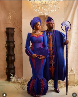 Moyo Lawal Instagram - Congratulations to the latest Iya Iyawo @iyaboojofespris and family ❤️❤️… my sweet 16 anti iyabo .. may this union stand the test of time in happiness, joy and endless blessings 🌹🌹..