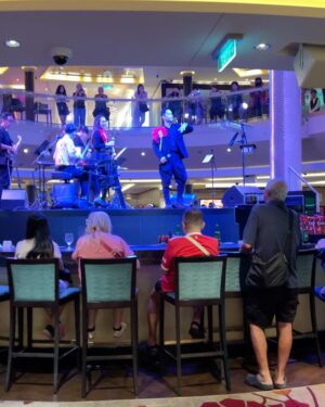 Moyo Lawal Instagram - Cruise ship to Malaysia time for the bday girl @maryremmynjoku 
#Wisermary  with the team @uzee_usman @chiemela33 
P.s I had to use raw sound because the entertainment they used to welcome us on the ship eeeh 🤣🤣🤣… p.s we were the only black people on the ship 🤣🤣…