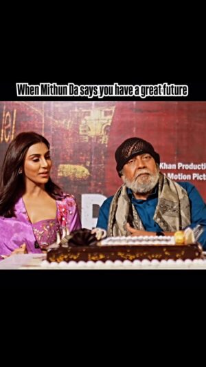 Myra Sareen Instagram - Thank you, @mithunchakrabortyofficial for your kind words and warm wishes for my career. It truly means a lot to me!”🙏🏻