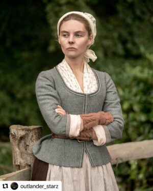Nell Hudson Instagram - (Repost @outlander_starz) I PRACTICALLY DID A SPIT TAKE 🤣🤣🤣 because I hadn’t seen this photo before and -
1. How have I managed to be such a people pleaser IRL with a face capable of being this STINKY
2. I look quite a lot like my dad here 😂
3. I feel like Laoghaire has spent thirty years looking saltily across fields
4. Now I’m going to be a mother I realise I’ve got my don’t-mess-with-me expression down