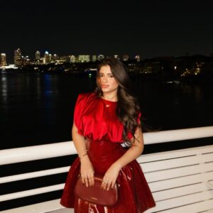Nishika Lalwani Instagram - can't reach me 🚢🍒

wearing @micas.official ‼️
memorable girls night out with @yachtstarship 🇺🇸