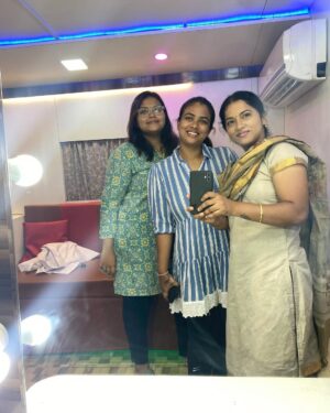 Nivedita Rajappan Instagram - The perks of being ANITHA
#anitha #kudumbasthan #shooting
