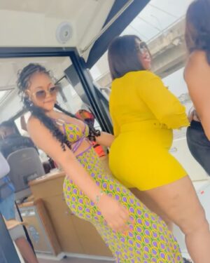 Nwaoha Chioma Blessing Instagram - Sailing through the Waves 🌊 of Freedom 💃💕……. Giving my kids all the Treats they Deserve 😘.

Slide 2 . Zowi said “ Ama Love can we Twerk “ ? 
Ama Love “ Yes Naw “ . We can 💃💃💃💃💃