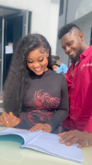 Nwaoha Chioma Blessing Instagram - Something Lit is coming 🔥🎥….
With my G @maurice_sam 

Body enhancement products from @getslimby_spanky 🤩