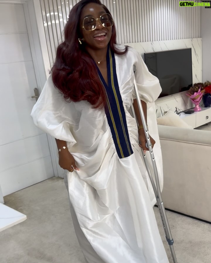 Omowumi Dada - 83.5K Likes - The love has been overwhelming after I made the last post about the surgery. With a heart full of Gratitude I say Thank you to everyone for your love , kindness and prayers. 

Here is a recap of how my April went🥰🥰🥰

2. Checked into the Hospital the night before surgery
3. Breakfast at the hospital 
4. It’s a struggle coming down the stairs.It was at this point I knew I wasn’t strong for wakabout
5. Made it to “I Said What I Said” interview 
6. RED CIRCLE SHenanigans with @folustorms @noraawolowo ⭕️
7. Smiling through the pain
8. Enroute hospital for post surgery check 
9. happy Easter
10. I say I must go to church
11. What’s life without good friends 
12. STILL I RISE 💪🏾 

#omowunmidada #childofgrace #champion #anklesurgery
