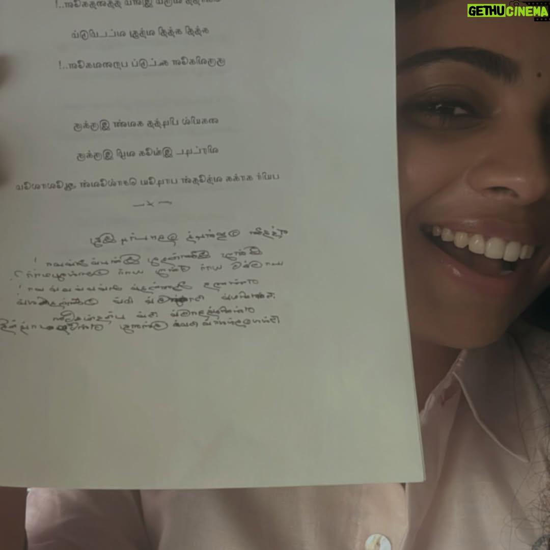 Padeni Kumar - 34.5K Likes - I have been wanting to post these pictures for so long and now it’s the time 😍 One of my songs from my recent movie got composed by The legend “ILAIYARAJA” sir himself✨
🧿When I heard the song for the first time, my heart melted and I cried in front of him so he asked me to keep that lyrics pages that he wrote for me❤️
🧿 Thanks to this Universe for making my dreams possible✨ It’s not easy to get this opportunity as a girl who dreamt of cinema few years before and still dreaming to achieve a lot more✨
🧿 Thanks to each and everyone from my crew especially the director Balakrishnan sir, Executive producer Jaishankar sir.
🧿 Will reveal the movie details soon✨ Thank you so much my fans and family and friends for supporting me all these days✨
🧿 Really, My heart filled now and yaaayhhhh More to go💪🏼
.
#music #passion #aim #dream #big #trust #the #process