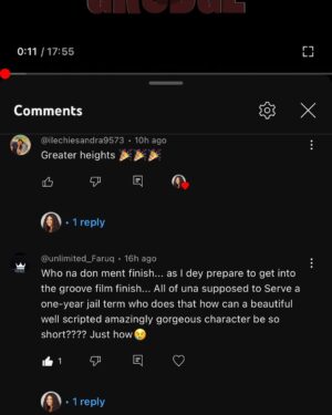 Paschaline Alex Instagram - My new project, ‘Grudge’, is still showing on my Youtube channel. The feedback has been so encouraging. Thank you, again. I love you all ❤️please keep watching,link on bio.
#grudgethemovie 
@dimlight_films 
My cast and crew,I love you guys 💯😘💯