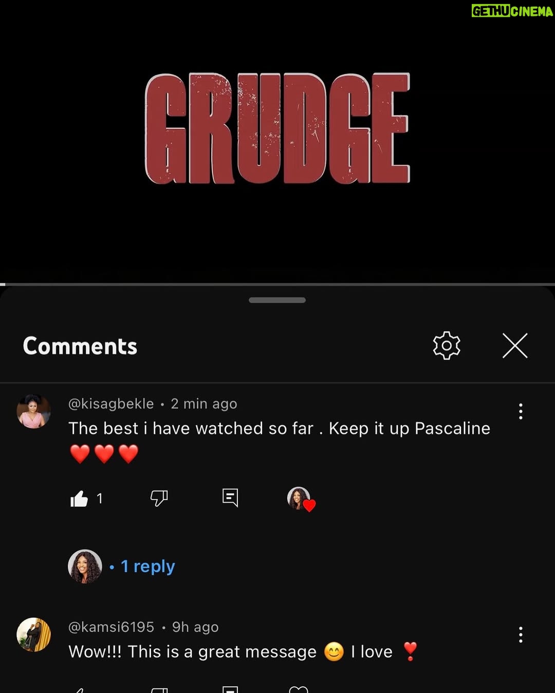 Paschaline Alex - 3 Likes - My new project, ‘Grudge’, is still showing on my Youtube channel. The feedback has been so encouraging. Thank you, again. I love you all ❤️please keep watching,link on bio.
#grudgethemovie 
@dimlight_films 
My cast and crew,I love you guys 💯😘💯