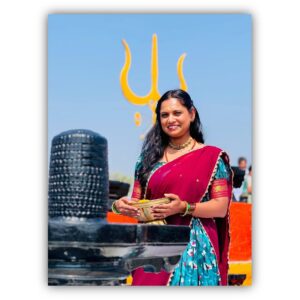 Pooja Sani Instagram - OM NAMAH SHIVAYA 🔱🕉️
.
📸 : @manohar_brahmavar 
.
🥻: @classy_renthouse 
.
📿 : @rent_a_smile 
.
#poojasani