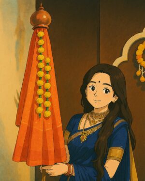 Priyanka Diwate Instagram - Why not Ghibli art with GUDHI #ghibli #gudipadwa
