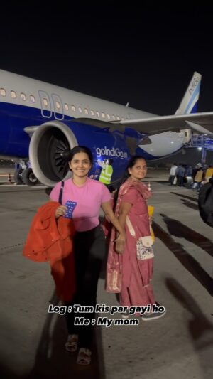 Priyanka Diwate Instagram - Happy Mothers Day ❤️🌸🌼🧿 Her 1st flight it was ✈️

#mothersday #2025