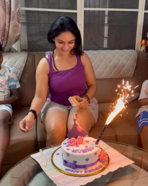 Rajini Instagram - I hope your special day this year gives you everything your kind heart desires.May your special day be filled with many amazing surprises. May God always provide you the most precious thing in life.Health, Love, Joy, Peace and Prosperity...Happy birthday mummiiii ❤️ keep smiling 🤗you look cute when you do 😍
