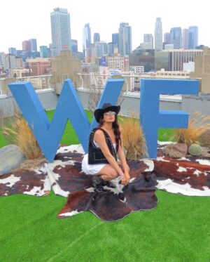 Rebecca Ghaderi Instagram - Cowgirl couture at the White Fox rodeo. Thank you for having me, @whitefoxboutique 🤠
#whitefox