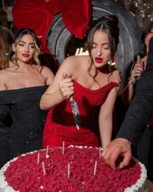 Rebecca Ghaderi Instagram - These people made my birthday extra magical🎂 
♥️ 
#27
All designs & decorations by  @mahipasha 
@rl_footage 
@hananehcouture 
@melikazeynali 
@amirrezaakbari 
@gigiscandlesoc 
@balloondesignbytina 
@nonnascuisine