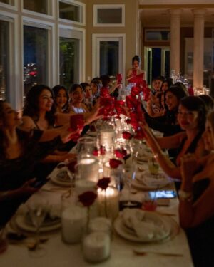 Rebecca Ghaderi Instagram - These people made my birthday extra magical🎂 
♥️ 
#27
All designs & decorations by  @mahipasha 
@rl_footage 
@hananehcouture 
@melikazeynali 
@amirrezaakbari 
@gigiscandlesoc 
@balloondesignbytina 
@nonnascuisine
