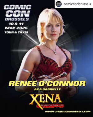 Renee O'Connor Instagram - I look forward to seeing you in Brussels. Come visit and have a friendly chat with me. 
Posted @withregram • @comicconbrussels ⚔COMIC CON BRUSSELS GUEST ANNOUNCEMENT!⚔

RENEE O’CONNOR aka GABRIELLE
(Xena: Warrior Princess)

“Rise and shine.’ Yeah yeah, I’ll rise, but I refuse to shine.” 

Attention all fans of Xena: Warrior Princess!
You have been asking for this guest for years and so we are very happy to finally be able to announce her at our Comic Con in the Heart of Europe!

She is an absolute fan favorite as Xena’s faithful companion and best friend.
We are talking about Renee O’Connor who plays the role of the awesome Gabrielle!
She did this in no less than 134 episodes, not even counting the specials and Hercules.

Come and join us in welcoming Renee on both days at Comic Con Brussels on the 10th and 11th of May at Tour & Taxis!

🎟Tickets:
www.comicconbrussels.com