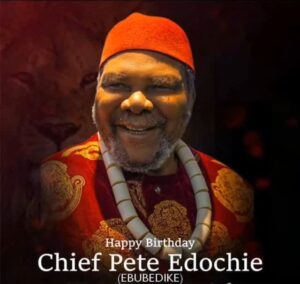 Rita Edochie Instagram - IT'S MY GREAT HUSBAND'S BIRTHDAY......

TO MY DEAREST GREAT HUSBAND CHIEF PETE  EDOCHIE EBUBEDIKE UMU OWA , OGADAGIDI NA IGBO LAND ,  IKENGA OYI NA OMAMBALA , IBOBO NA UMUERI , AGABAIDUU NA AGULERI ,
WITH IMMENSE JOY AND PRIDE , I EXTEND MY CONGRATULATIONS TO YOU ON YOUR  NEW , AGE 👌 

MAY THIS YOUR NEW AGE BE FILLED WITH MORE  BLESSINGS , PROSPERITY , SUCCESS , AND COUNTLESS MOMENTS OF JOY . 
YOUR ACCOMPLISHMENTS BRING PRIDE NOT ONLY TO YOU BUT TO ALL WHO ADMIRE AND RESPECT YOU AND MOST ESPECIALLY TO THE ENTIRE EDOCHIES FAMILY . DAALU RIENNE NNAM OOOOOOOOOO . 
YOU ARE INDEED A BEACON OF INSPIRATION AND A TRUE EMBODIMENT OF WHAT IT MEANS TO BE A GOOD MAN .
I WILL ALWAYS LOVE AND RESPECT YOU NNUKWU DI M . 
(IBOBO UMUERI) 
NMAM PETE LIKE YOU ARE FONDLY CALLED BY PEOPLE ,  NNAM EBUBEDIKE , AND OGADAGIDI LIKE WE FONDLY CALL YOU,  MAY YOU LIVE LONGER FOR US SO ON THIS NOTE NNAM , I WISH YOU EVERY GOOD THING IN LIFE YOU WISH YOUR SELF IJMN . 
HAPPY BIRTHDAY🎂🍸🍾 @peteedochie